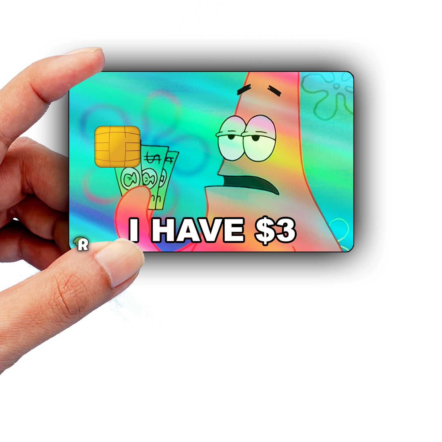 SpongeBob 3 Dollar Meme Credit Card Skin