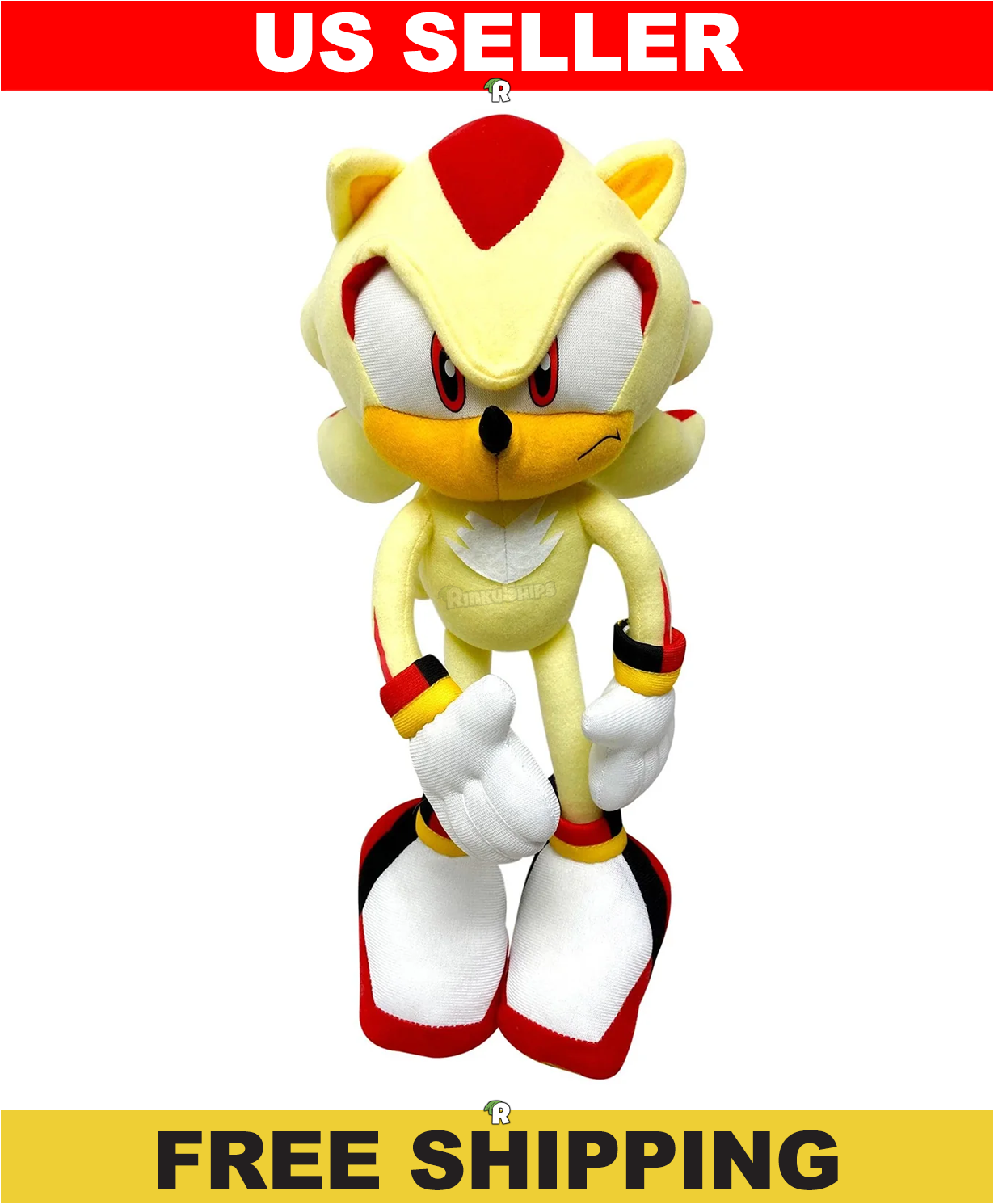 Super Shadow 10" Sega Great Eastern Entertainment Licensed Plush