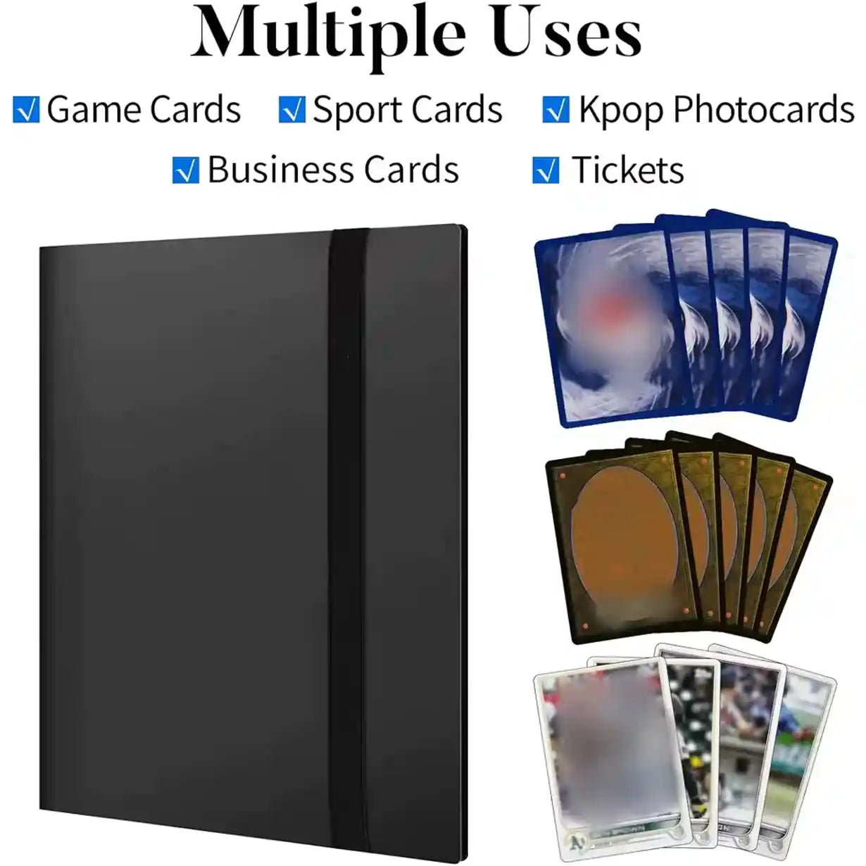 Trading Card Binder 9-Pocket - Carrying Case Storage Pokemon Sized