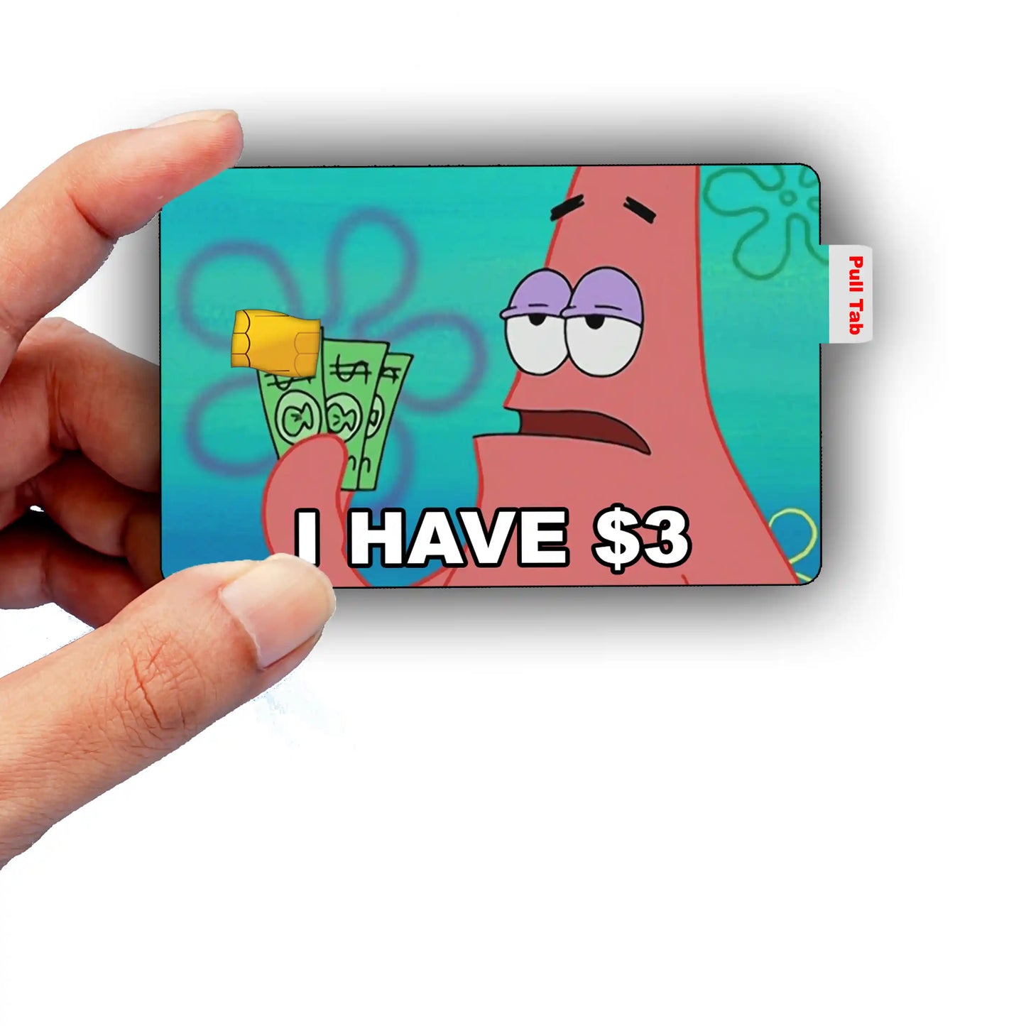 SpongeBob 3 Dollar Meme Credit Card Skin