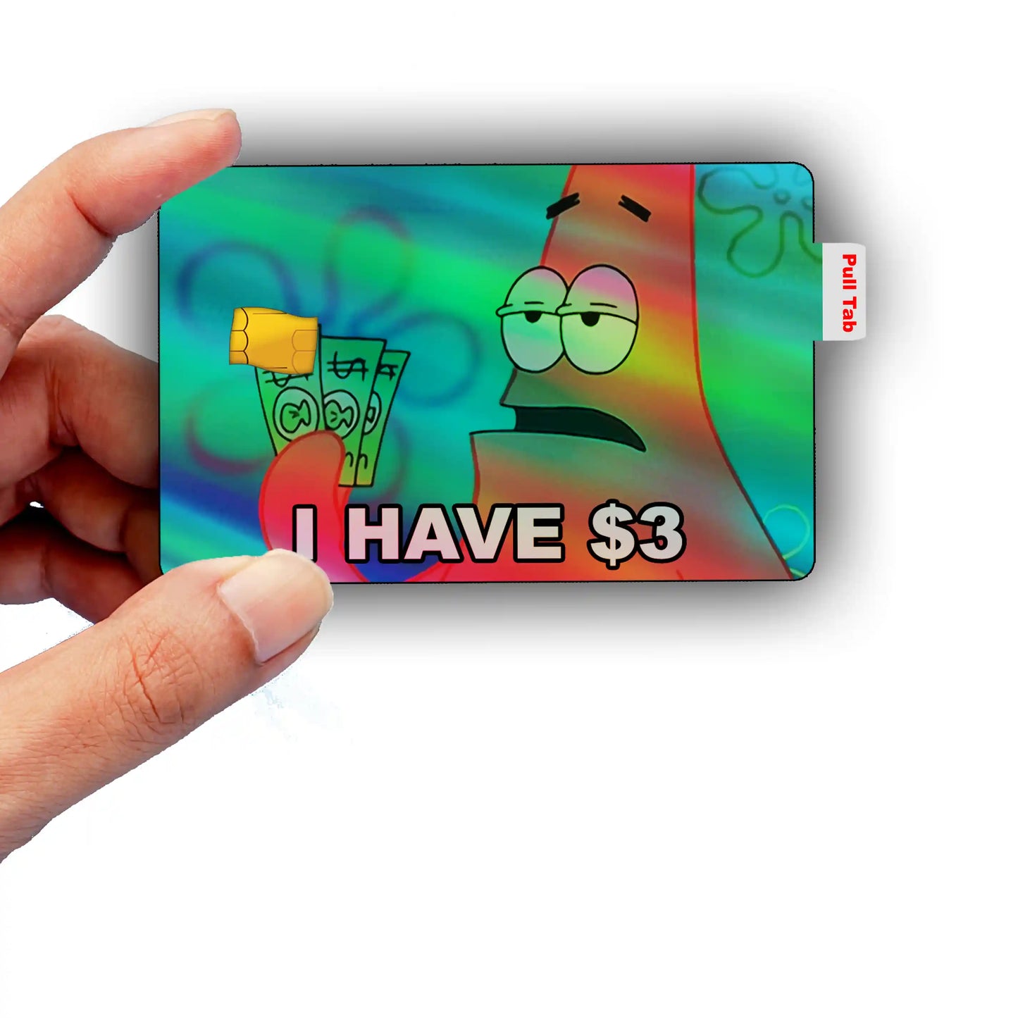 SpongeBob 3 Dollar Meme Credit Card Skin