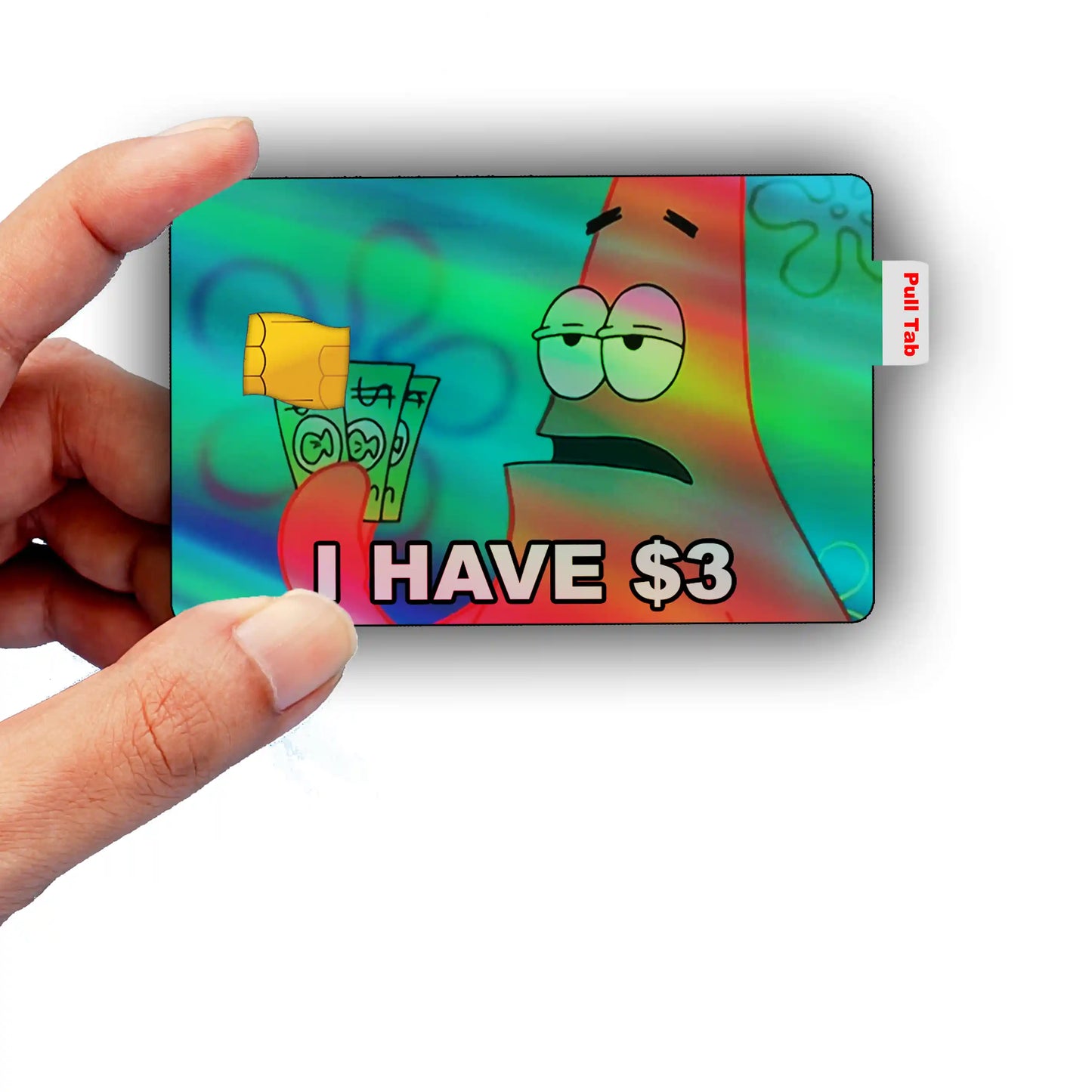 SpongeBob 3 Dollar Meme Credit Card Skin