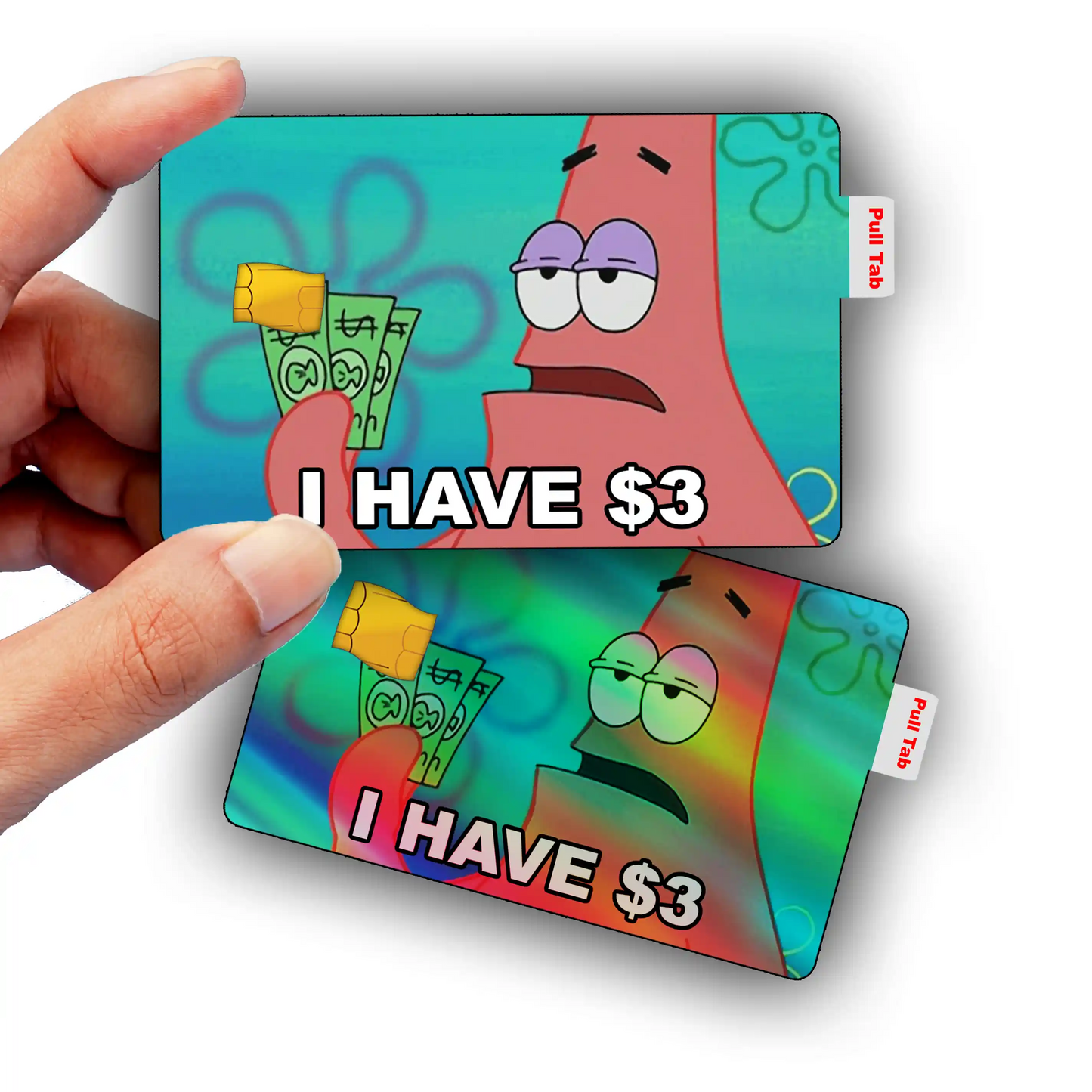 SpongeBob 3 Dollar Meme Credit Card Skin