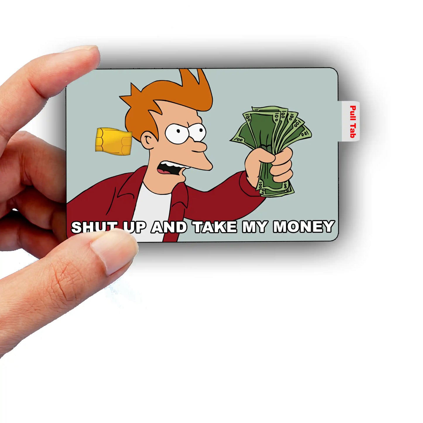 Futurama Take My Money Meme Credit Card Skin
