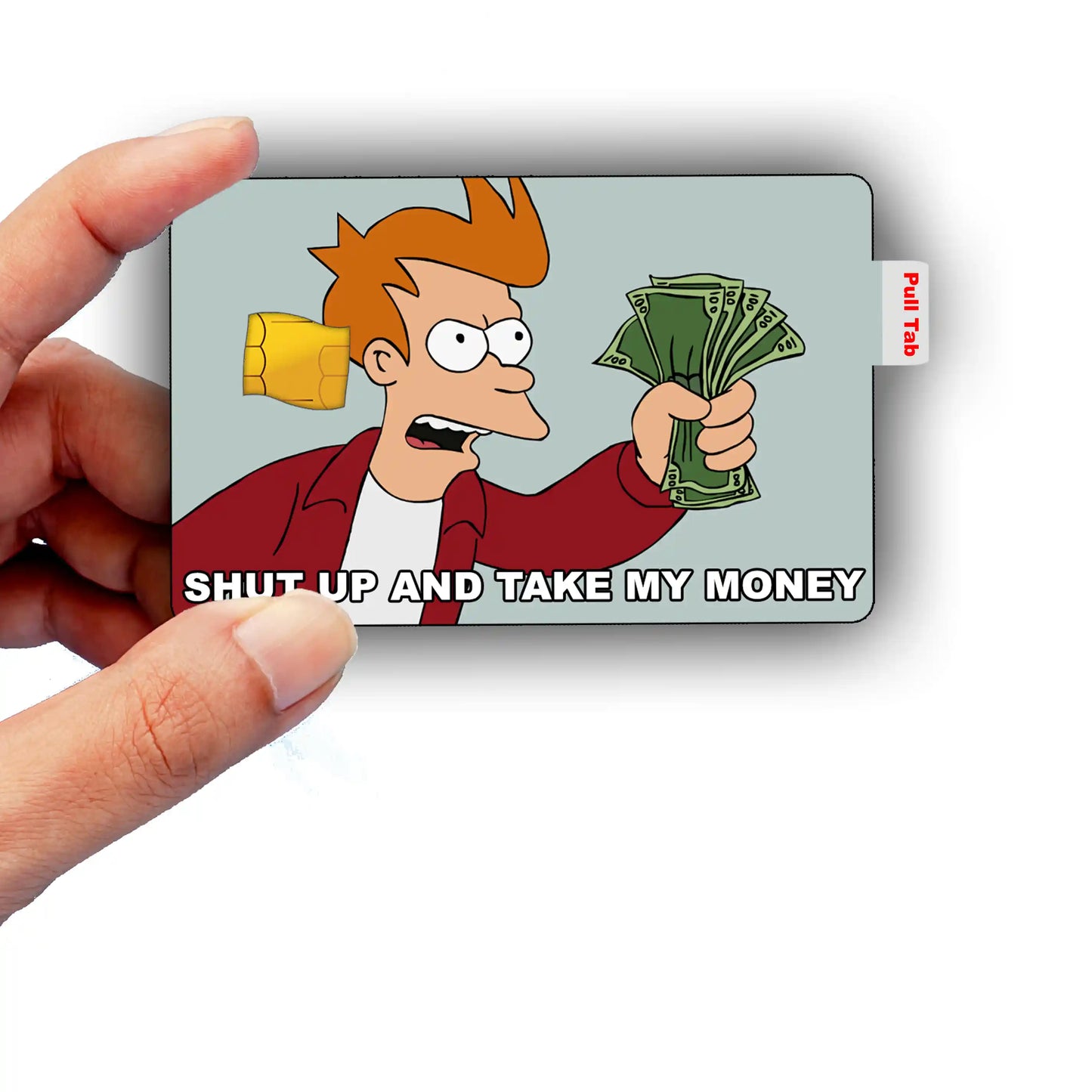 Futurama Take My Money Meme Credit Card Skin