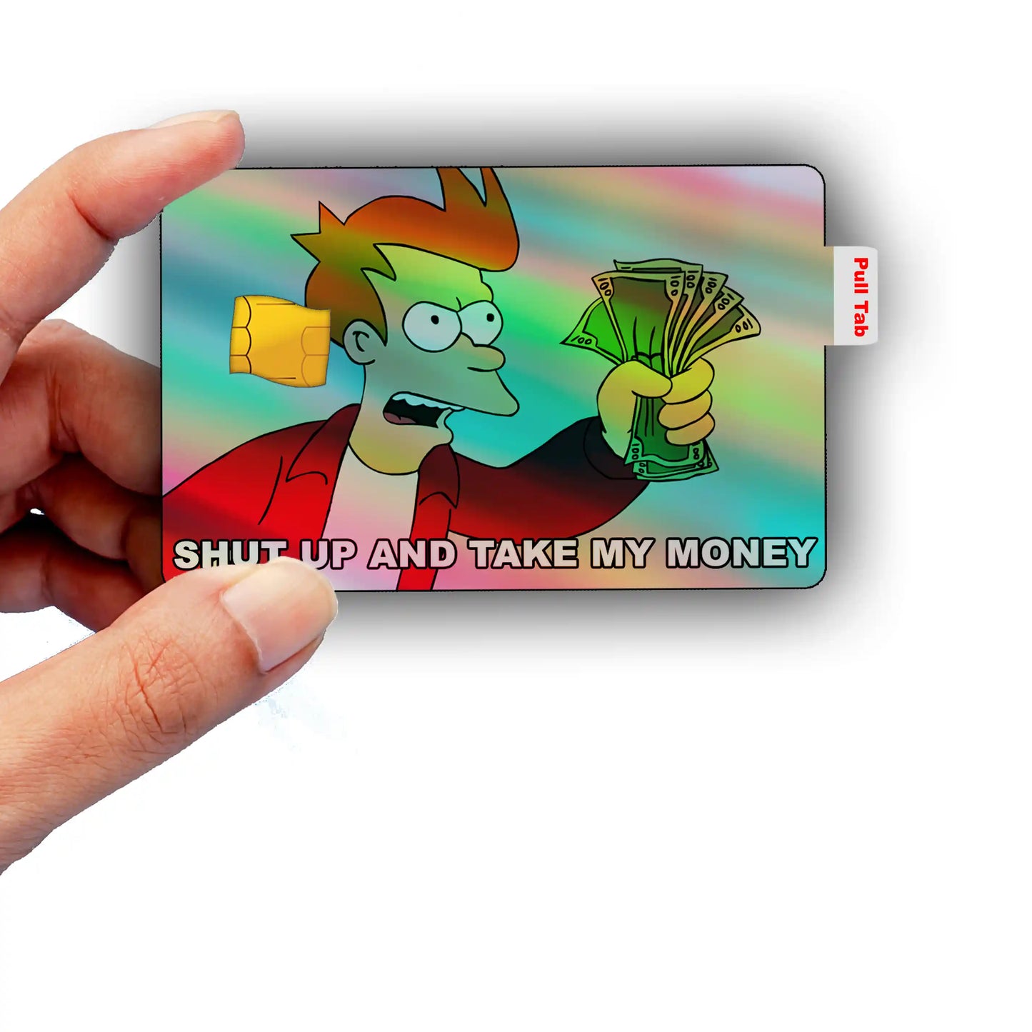 Futurama Take My Money Meme Credit Card Skin