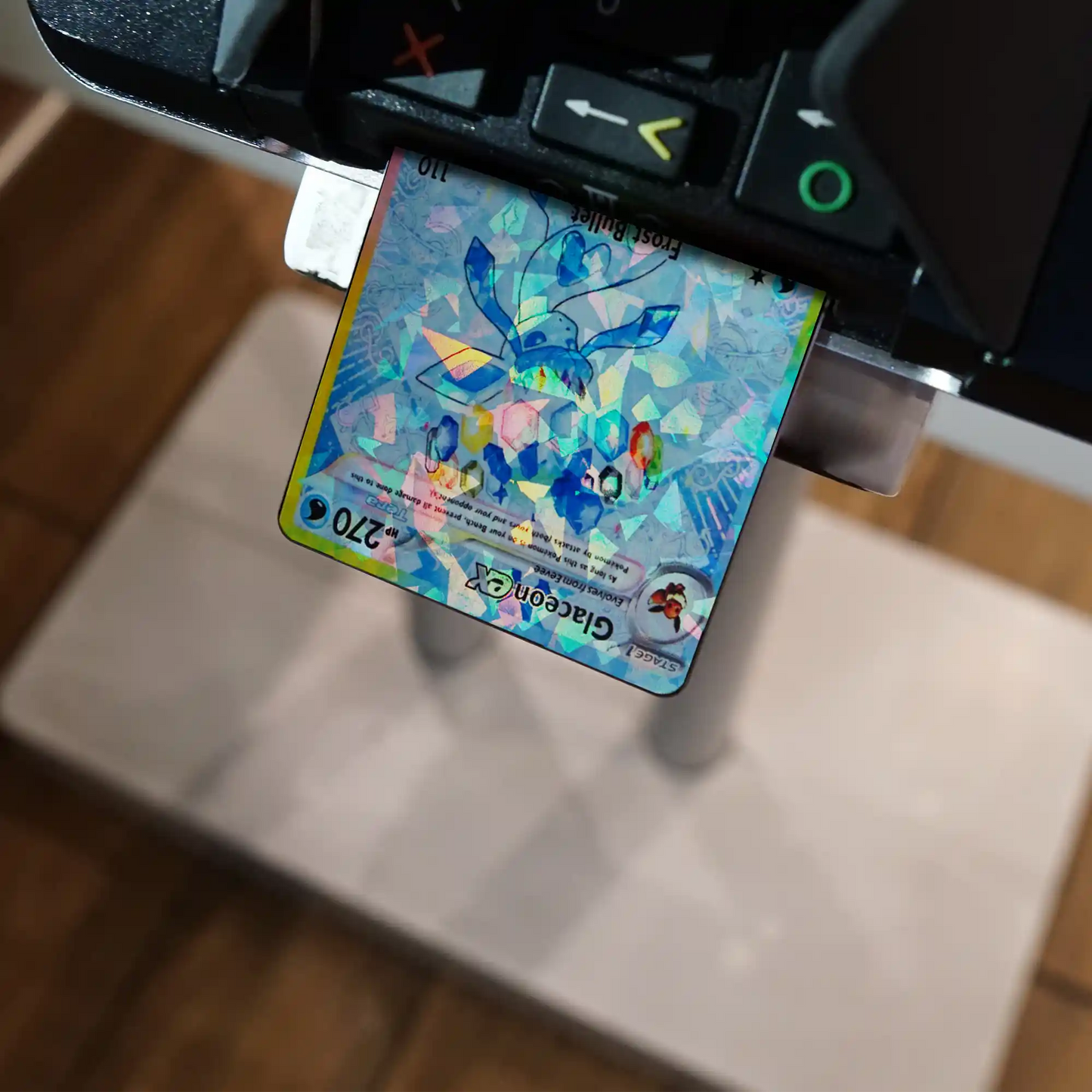 Terastal Glaceon Credit Card Skin - Glossy Vinyl Decal Sticker Cover