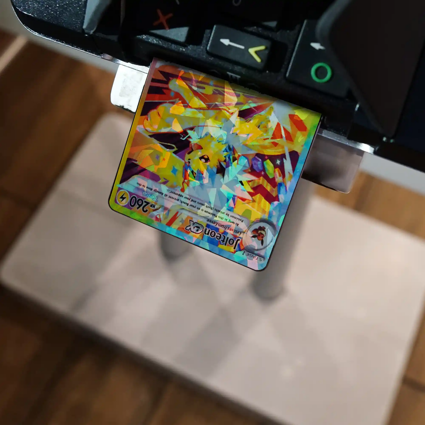 Terastal Jolteon Credit Card Skin - Glossy Vinyl Decal Sticker Cover