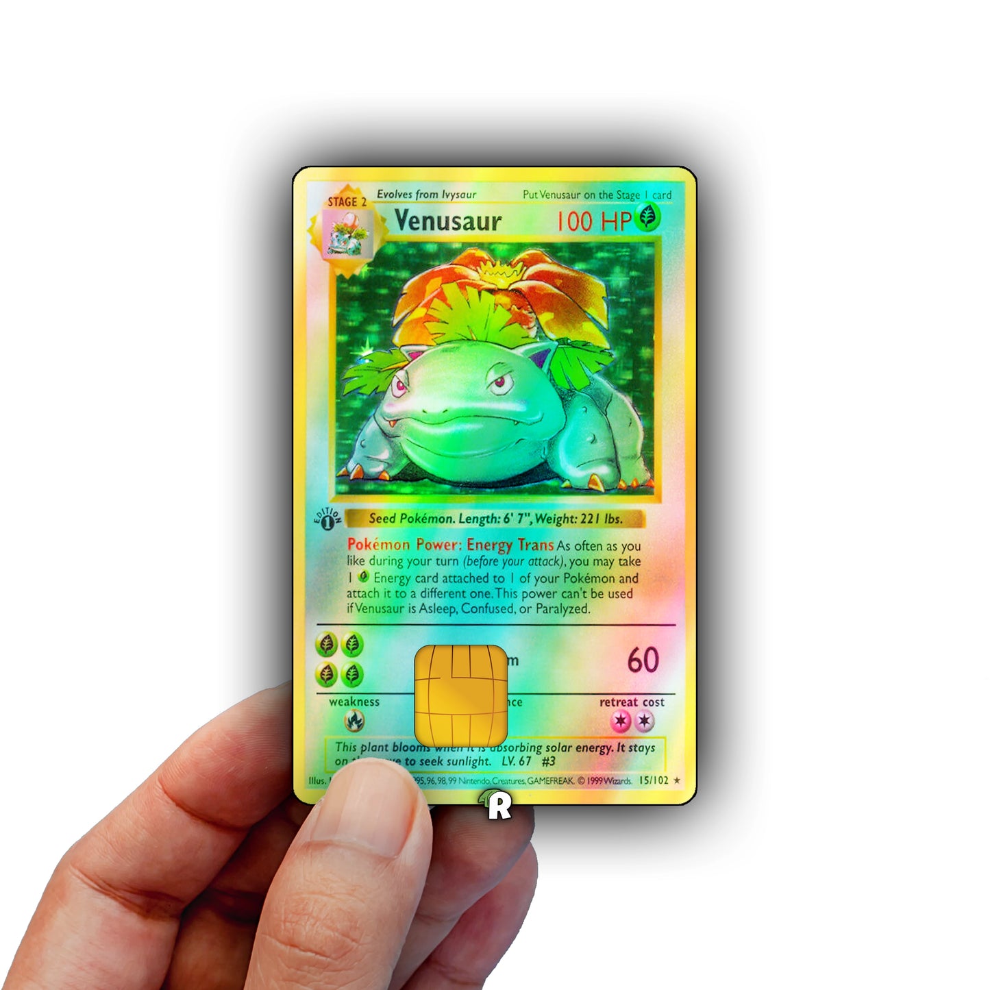 Venusaur Base Set Credit Card Skin