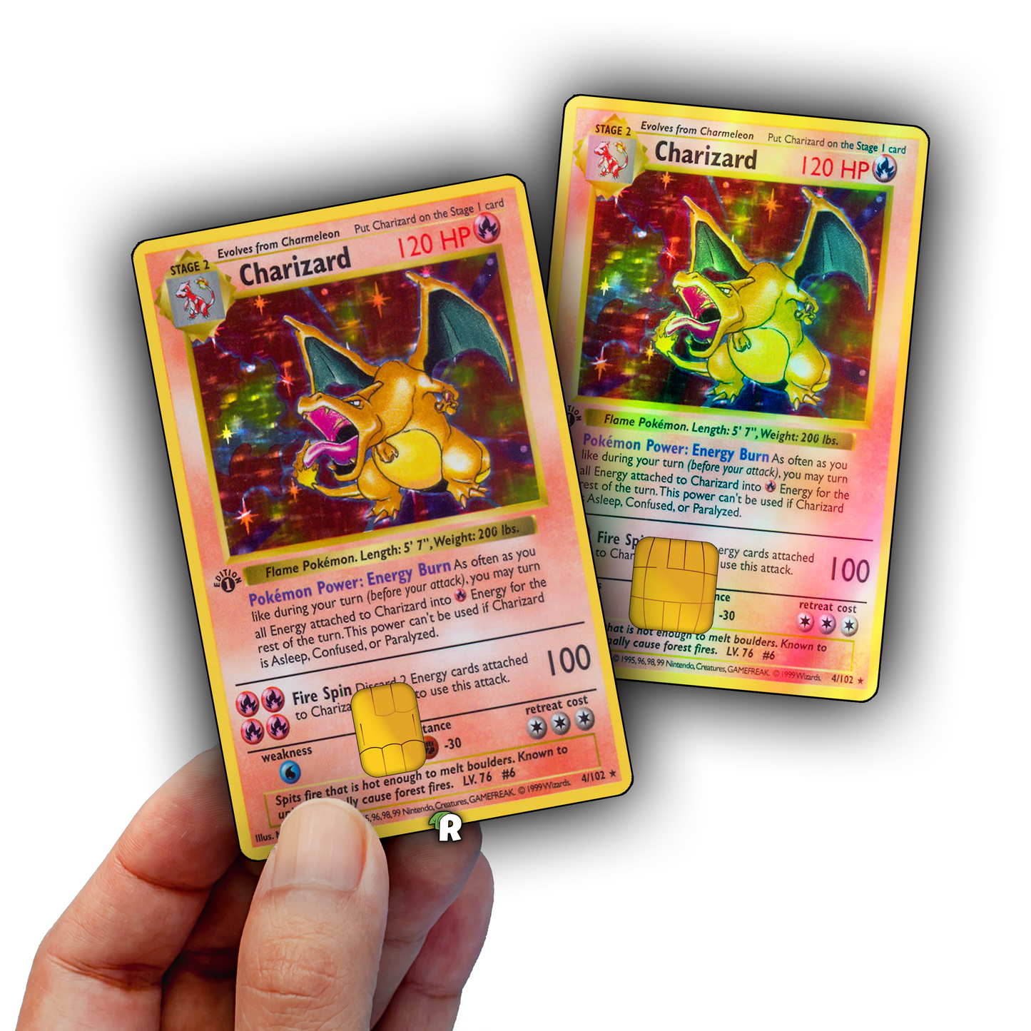 Charizard Base Set Credit Card Skin