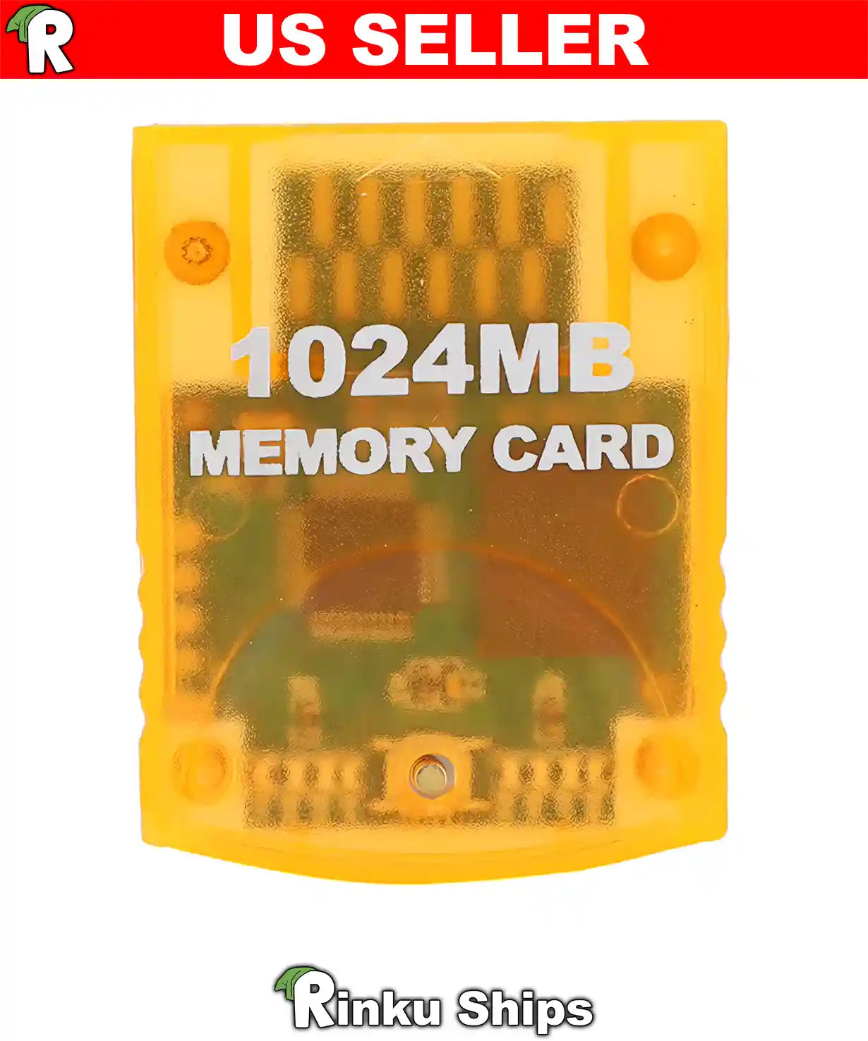 New 1024MB Memory Card for Gamecube / Wii - Nintendo GC Stick Orange