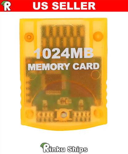 New 1024MB Memory Card for Gamecube / Wii - Nintendo GC Stick Orange