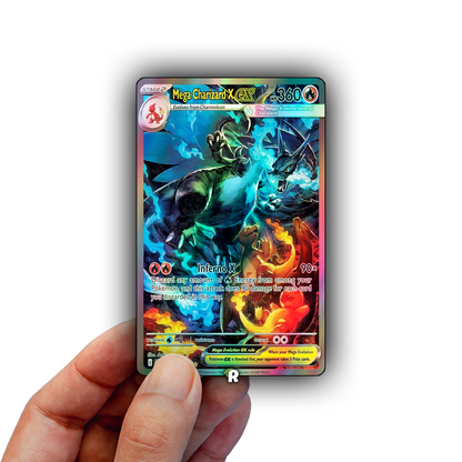 Mega Charizard X Credit Card Skin
