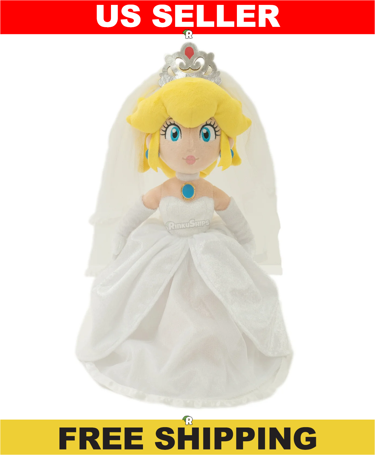 Peach Bride 16" Nintendo Little Buddy Licensed Plush