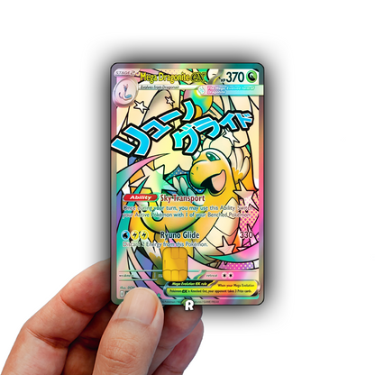 Mega Dragonite Text Credit Card Skin