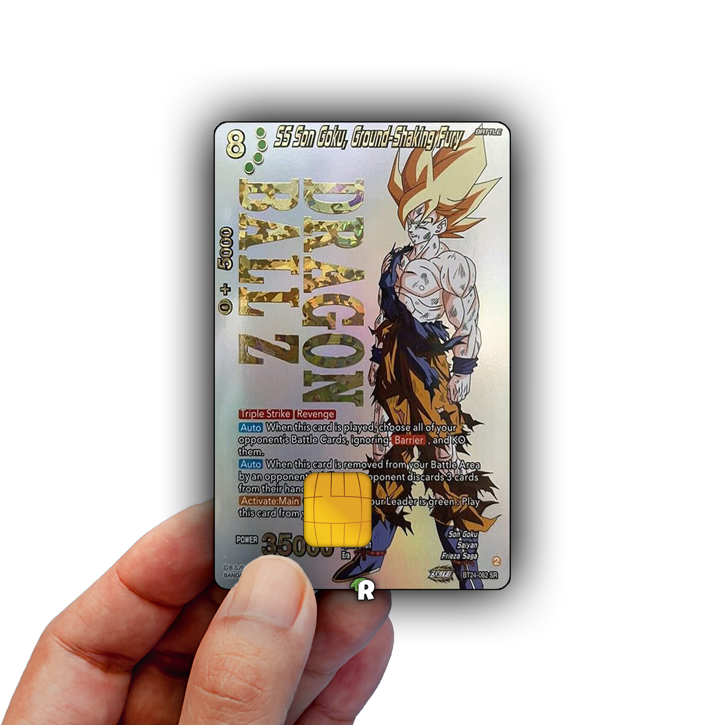 Goku Ground-Shaking Fury Credit Card Skin