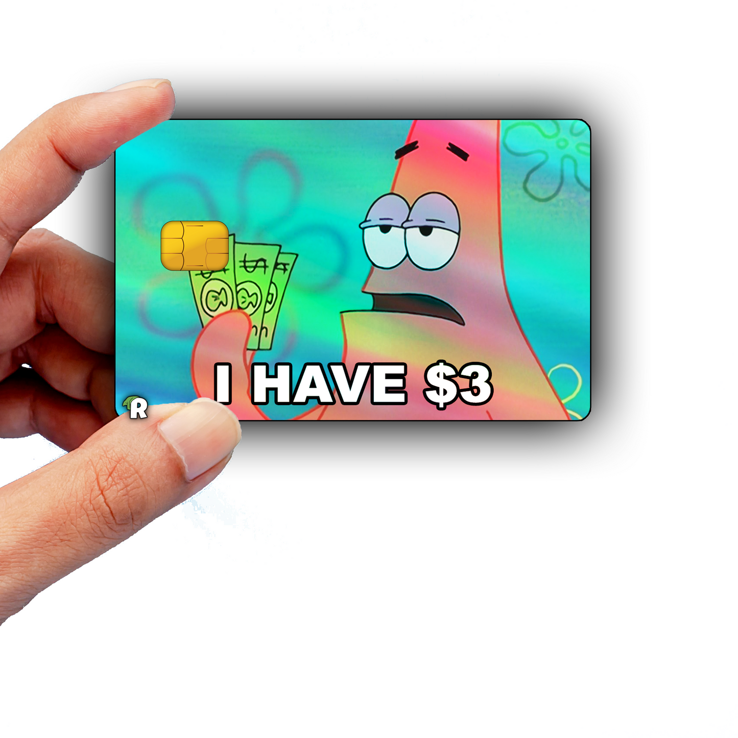 SpongeBob 3 Dollar Meme Credit Card Skin