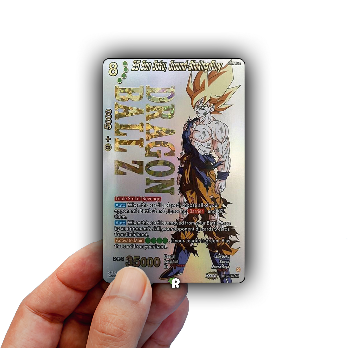 Goku Ground-Shaking Fury Credit Card Skin