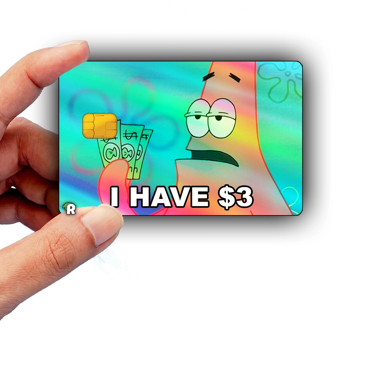 SpongeBob 3 Dollar Meme Credit Card Skin