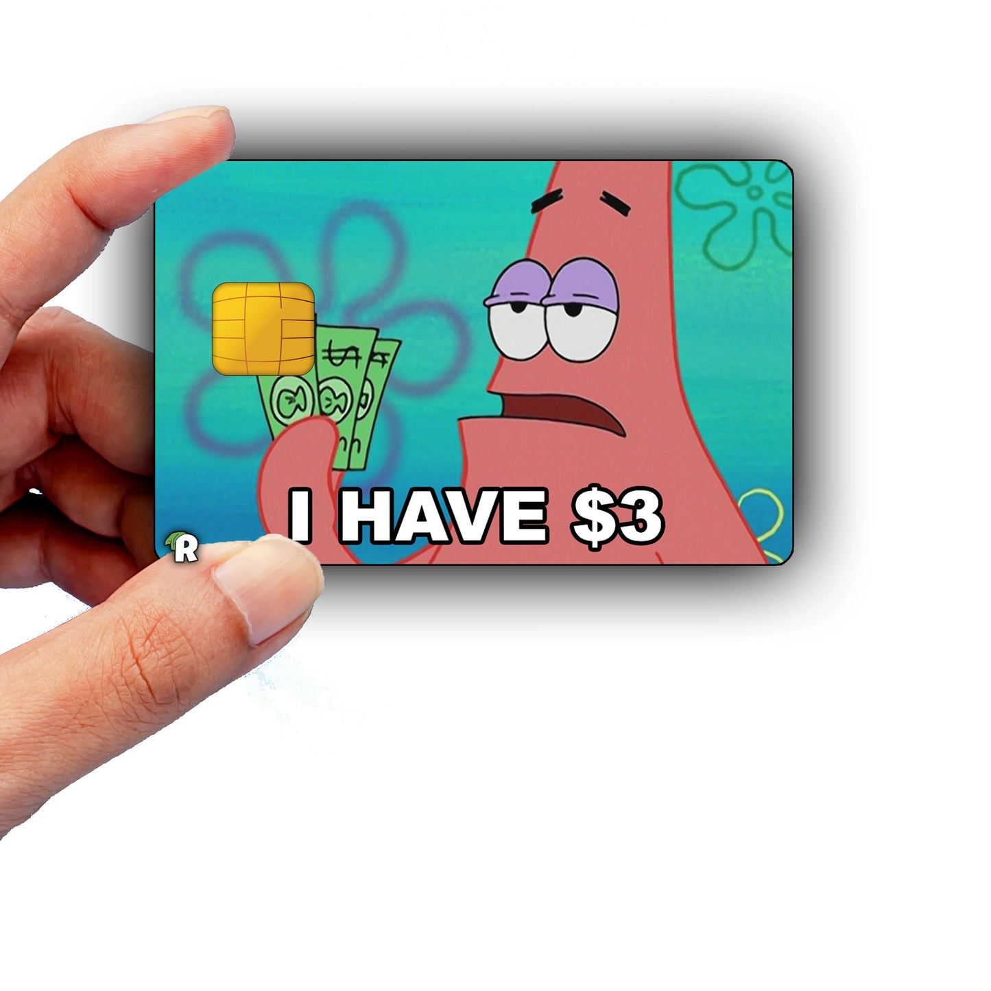 SpongeBob 3 Dollar Meme Credit Card Skin