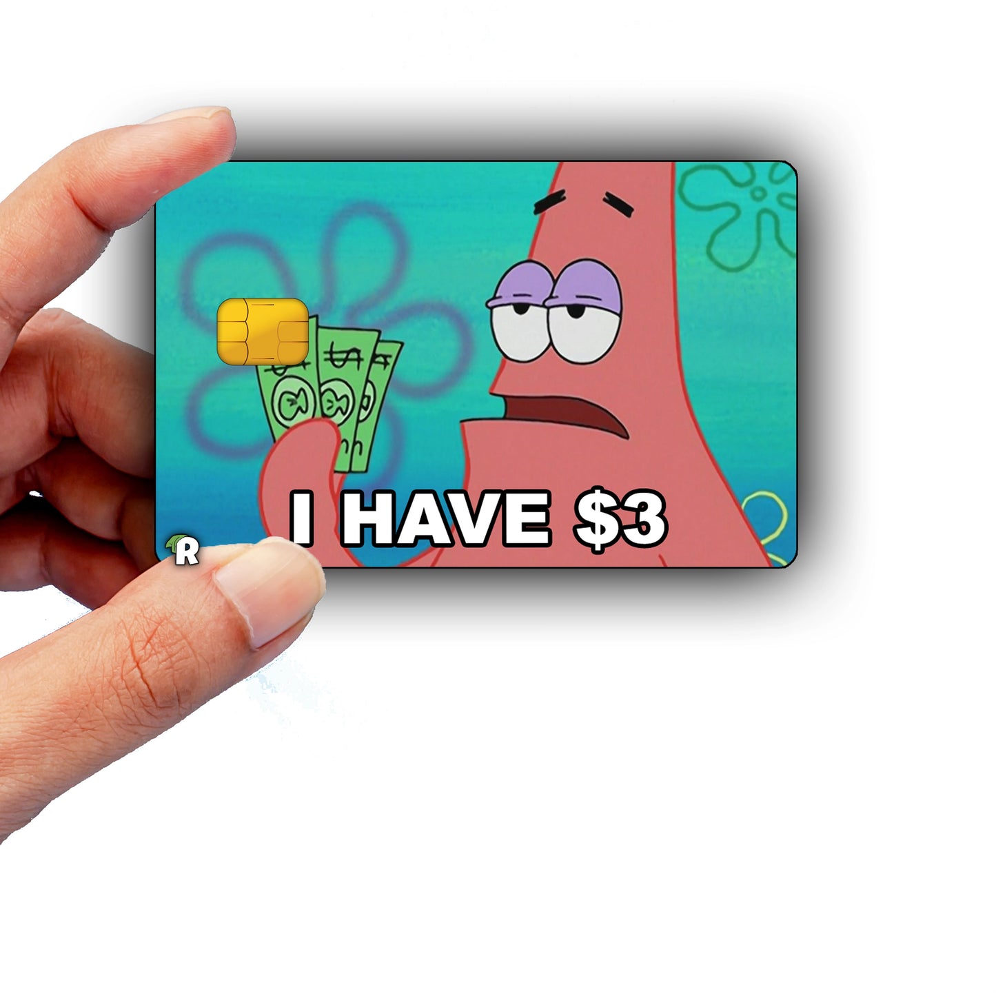SpongeBob 3 Dollar Meme Credit Card Skin