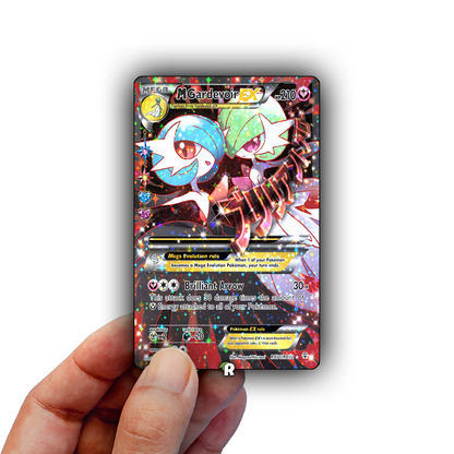Mega Gardevoir Text Credit Card Skin