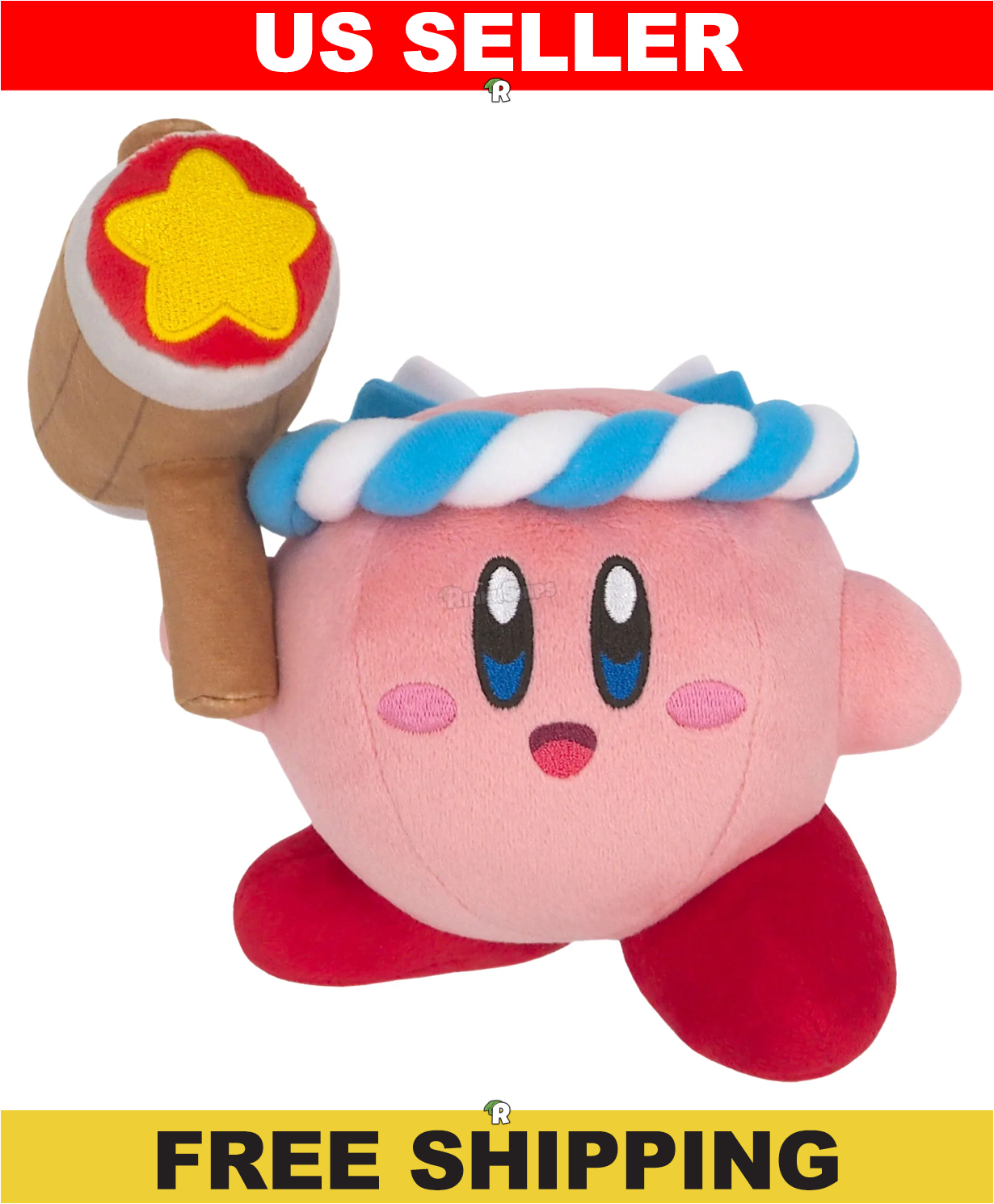 Kirby Hammer 5" Nintendo Little Buddy Licensed Plush