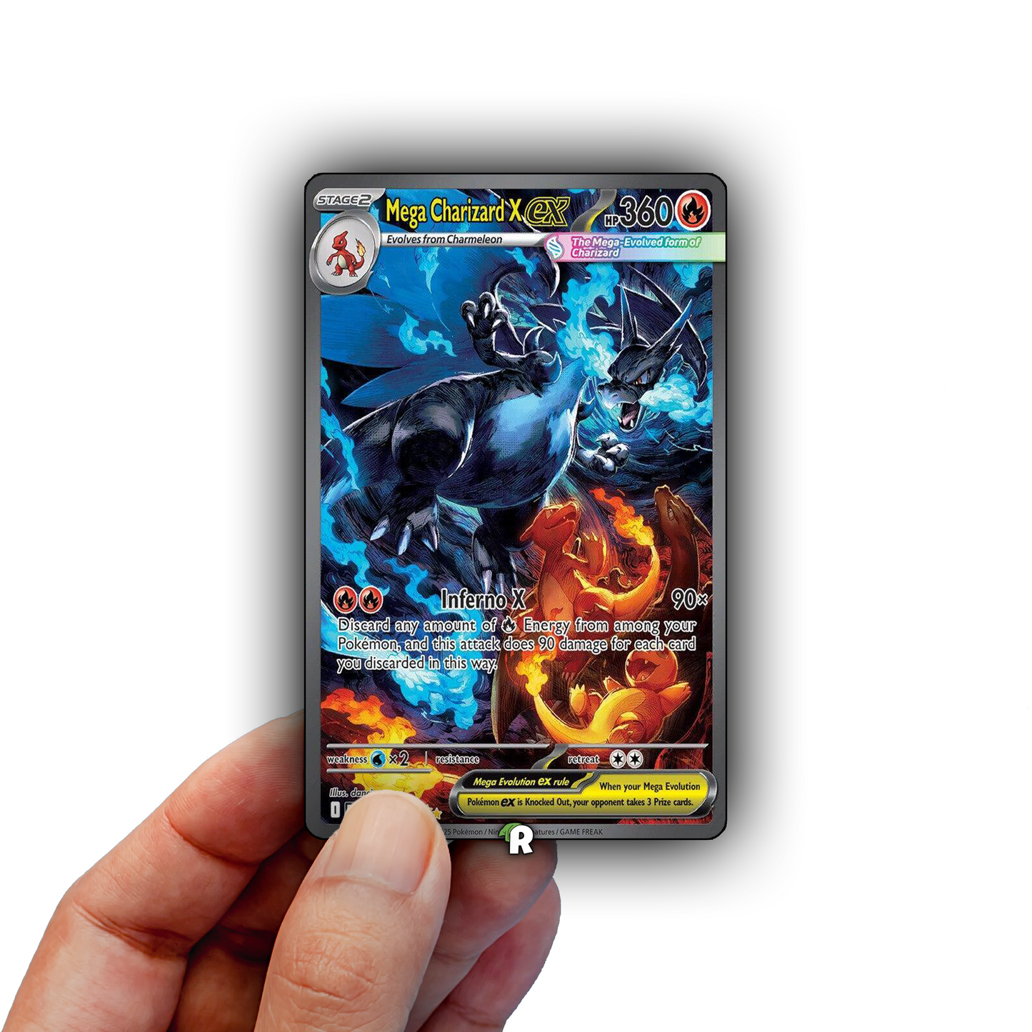 Mega Charizard X Credit Card Skin