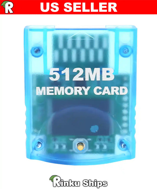 New 512MB Memory Card for Gamecube / Wii - Nintendo GC Stick Blue