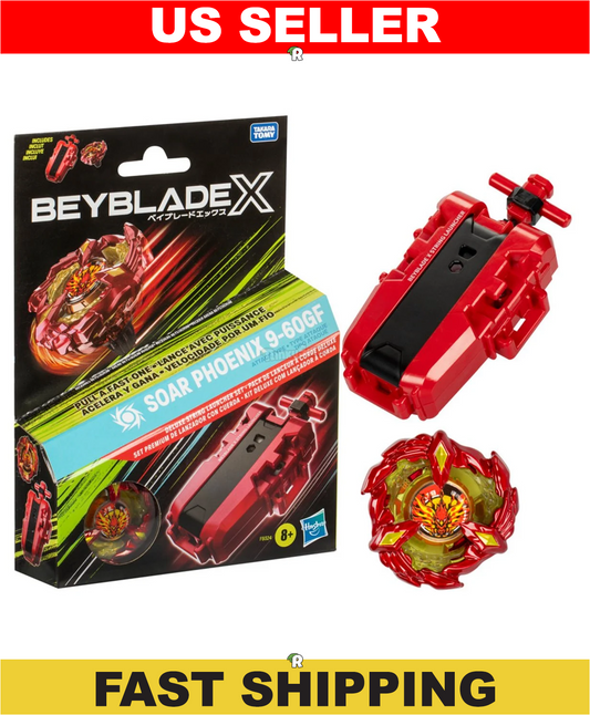 Beyblade X Soar Phoenix 9-60GF (Phoenix Wing) Deluxe String Launcher