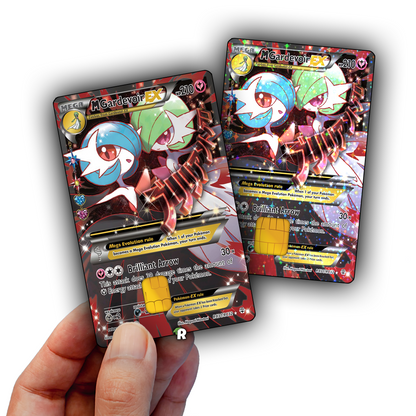 Mega Gardevoir Text Credit Card Skin