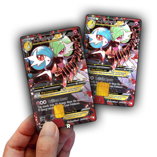 Mega Gardevoir Text Credit Card Skin