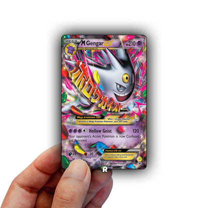 Shiny Mega Gengar Text Credit Card Skin