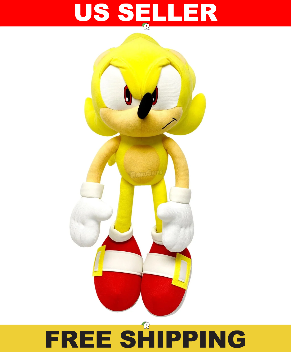 Super Sonic 12" Sega Great Eastern Entertainment Licensed Plush