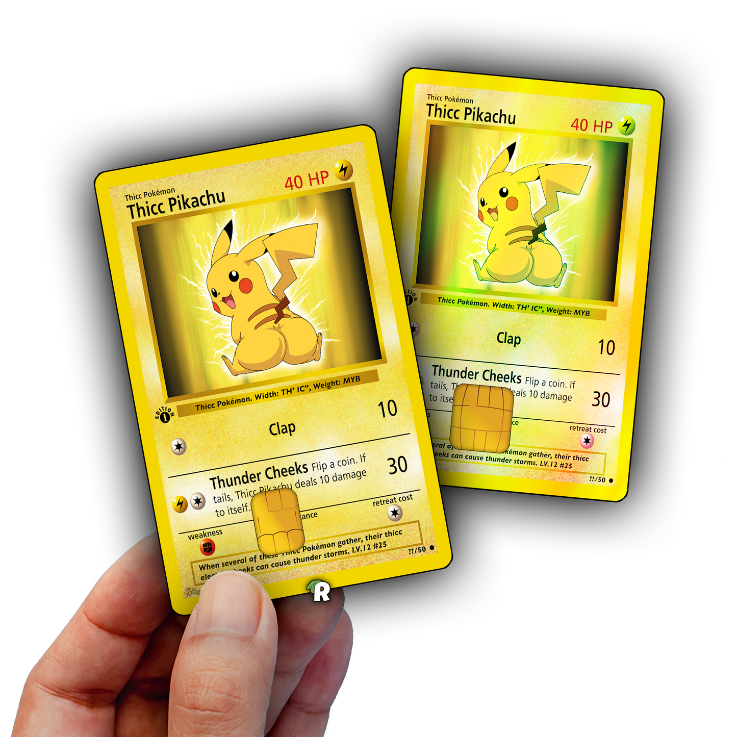 Thicc Pikachu Meme Credit Card Skin