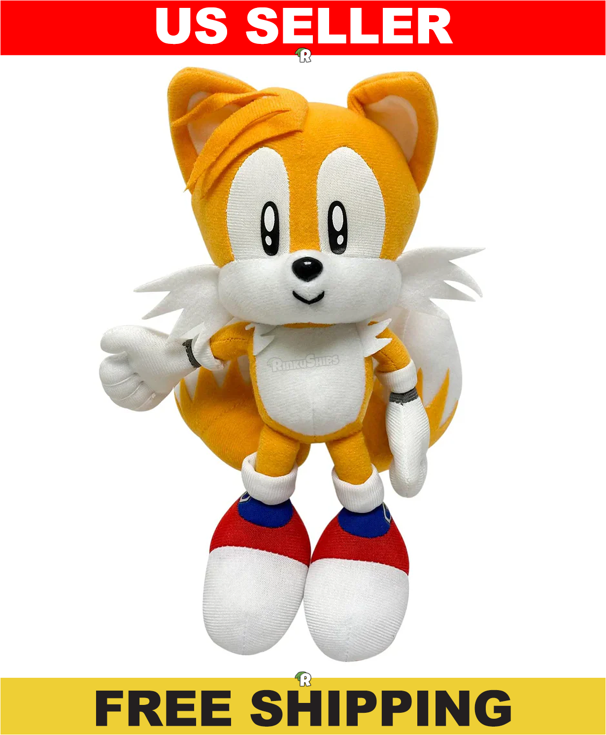 Tails 8" Sega Great Eastern Entertainment Licensed Plush