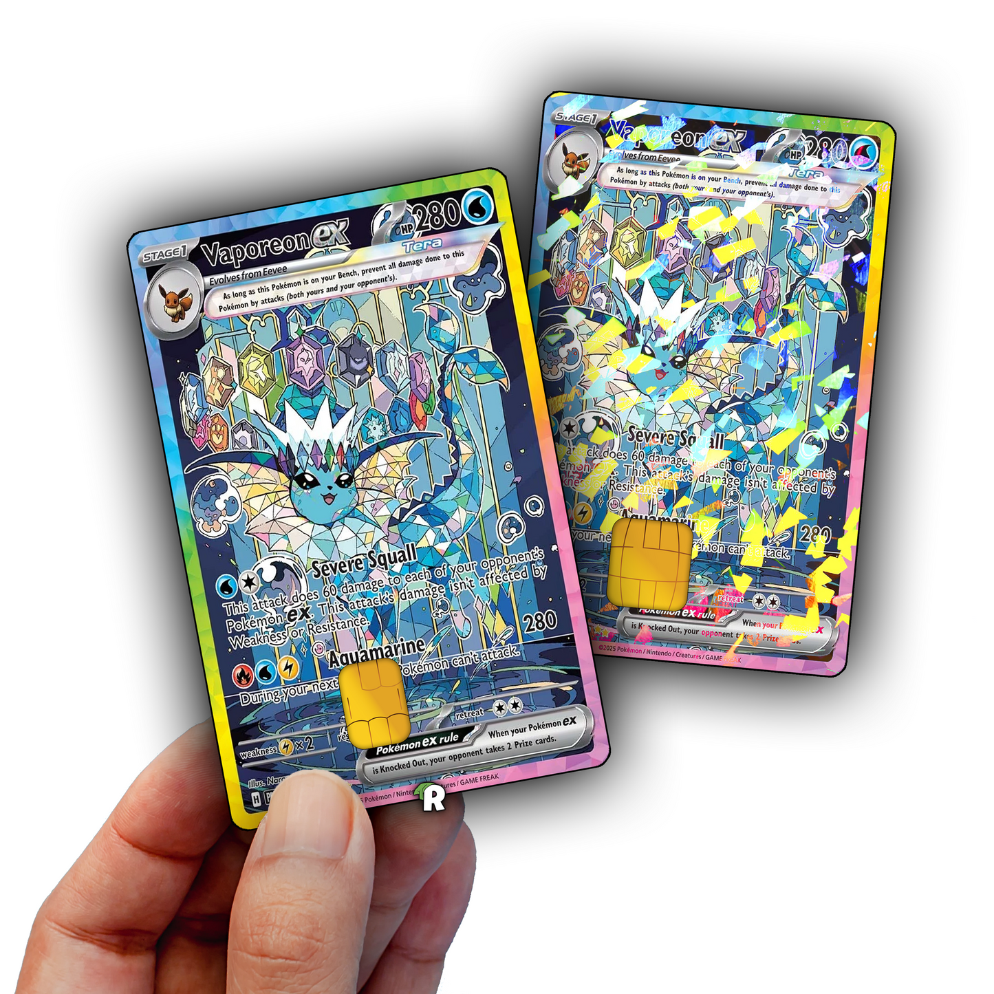 Terastal Vaporeon Credit Card Skin