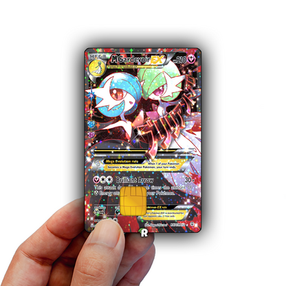 Mega Gardevoir Text Credit Card Skin