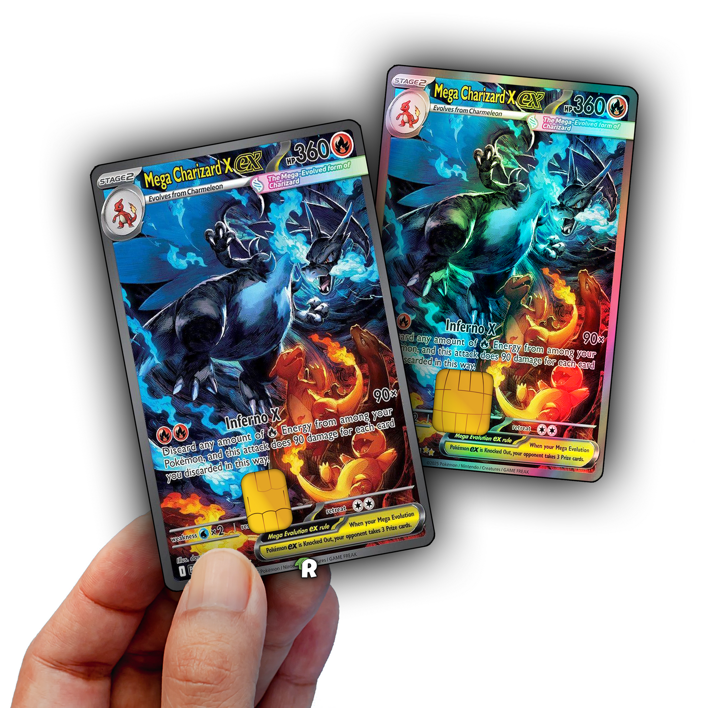 Mega Charizard X Credit Card Skin