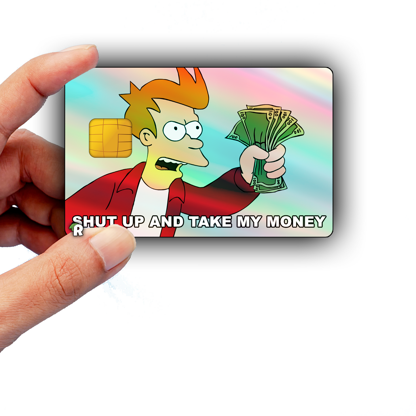 Futurama Take My Money Meme Credit Card Skin