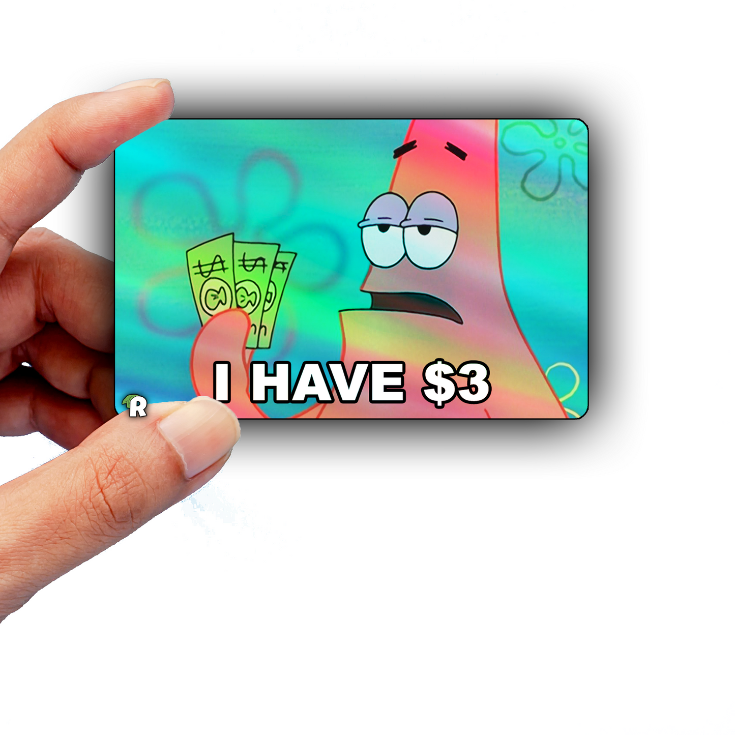 SpongeBob 3 Dollar Meme Credit Card Skin