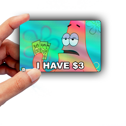 SpongeBob 3 Dollar Meme Credit Card Skin