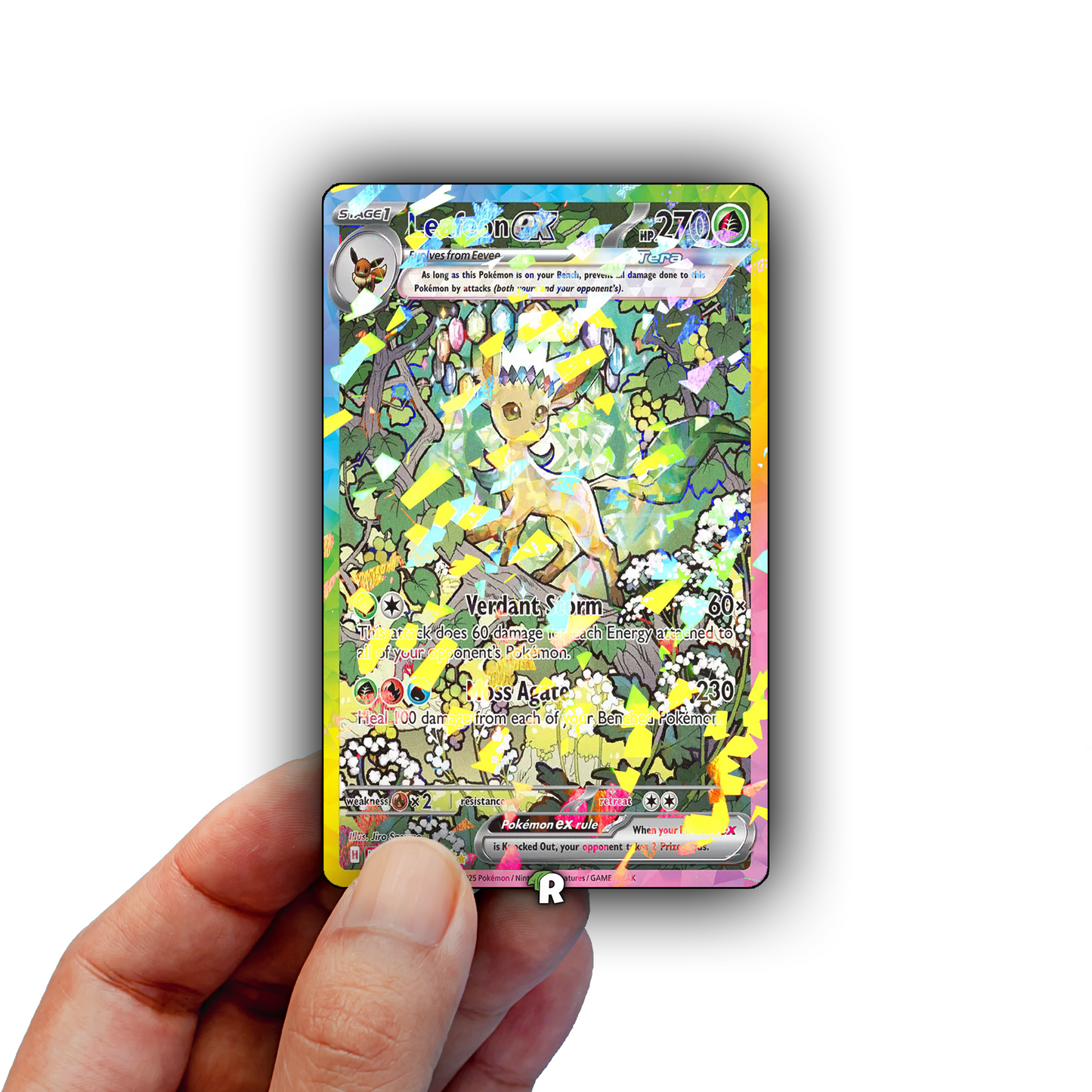 Terastal Leafeon Credit Card Skin
