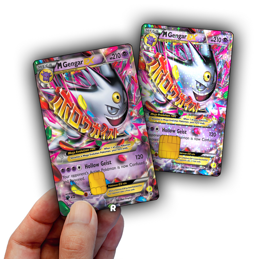 Shiny Mega Gengar Text Credit Card Skin