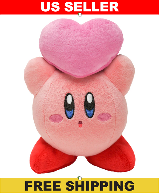 Kirby Heart 5" Nintendo Little Buddy Licensed Plush