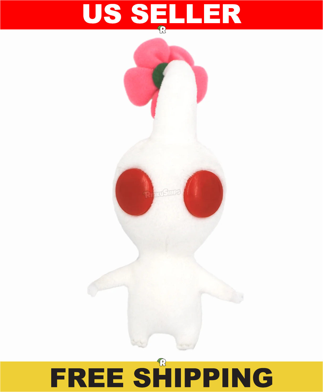 White Pikmin 7" Nintendo Little Buddy Licensed Plush