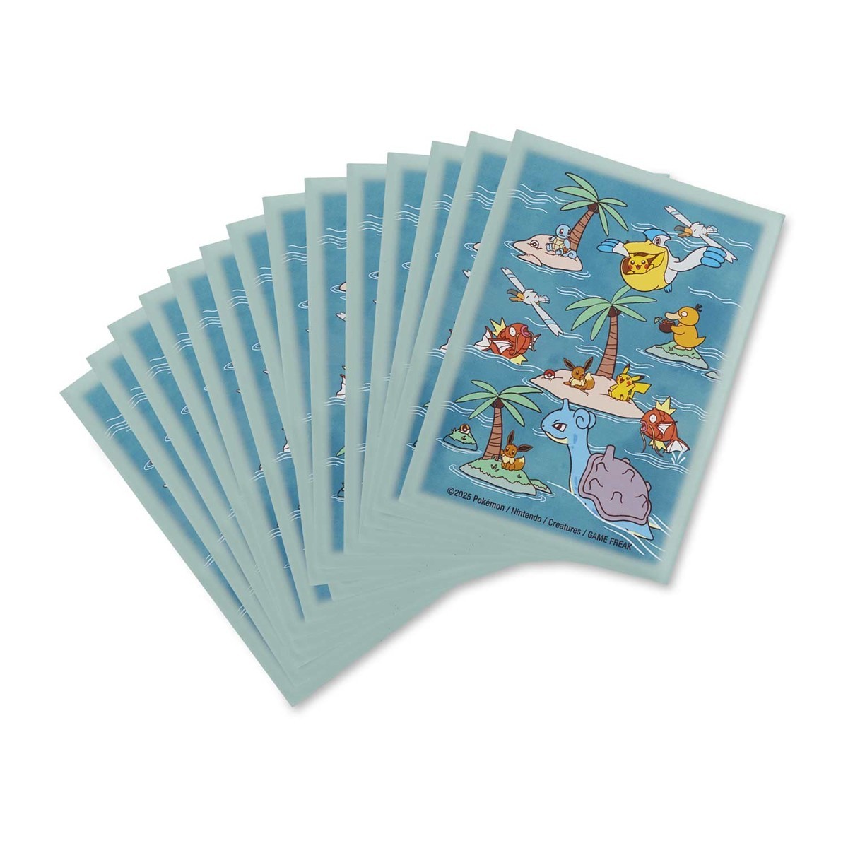 Sunny Sea Pokemon Card Sleeves - Official Standard Size