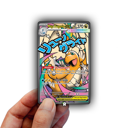 Mega Dragonite Text Credit Card Skin
