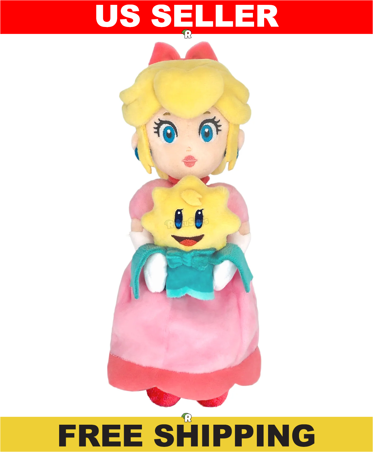 Peach & Stella 10" Nintendo Little Buddy Licensed Plush