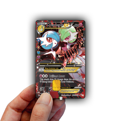 Mega Gardevoir Text Credit Card Skin